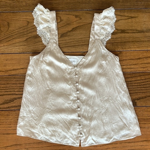 Cami NYC Silk Camisole Button down Top Size XS - Picture 7 of 12
